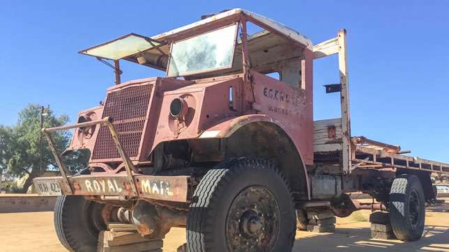 Tom Kruse Mail Truck At Marree Featured Image