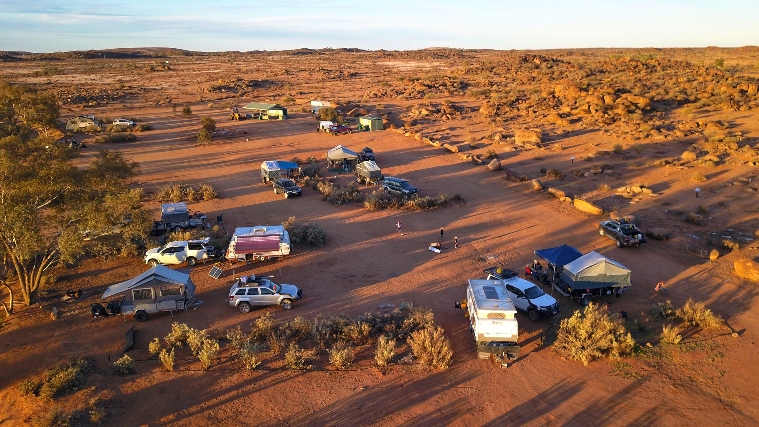 2019 MARS Enthusiasts National Muster Camped at Aboriginal Camp Tibooburra NSW
