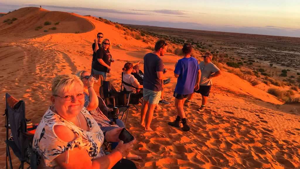 Amanda Sloane Big Red Sunset Bridsville Featured Image