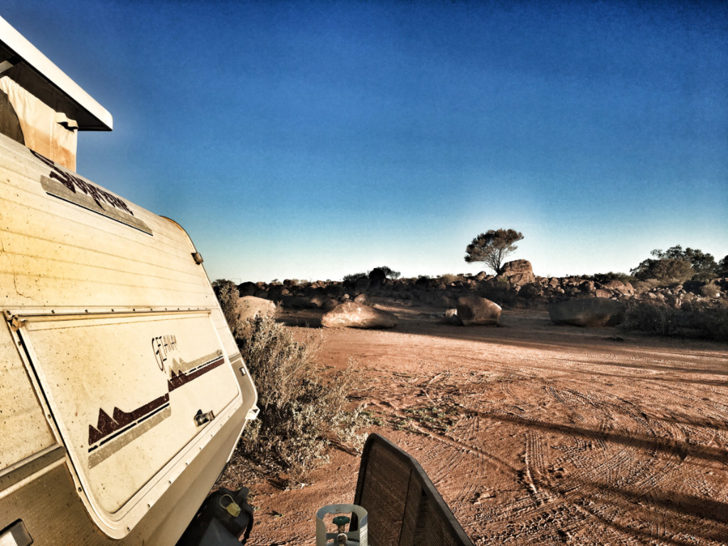 Supreme Getaway Caravan At Aboriginal Land Council Camp Site Tibooburra