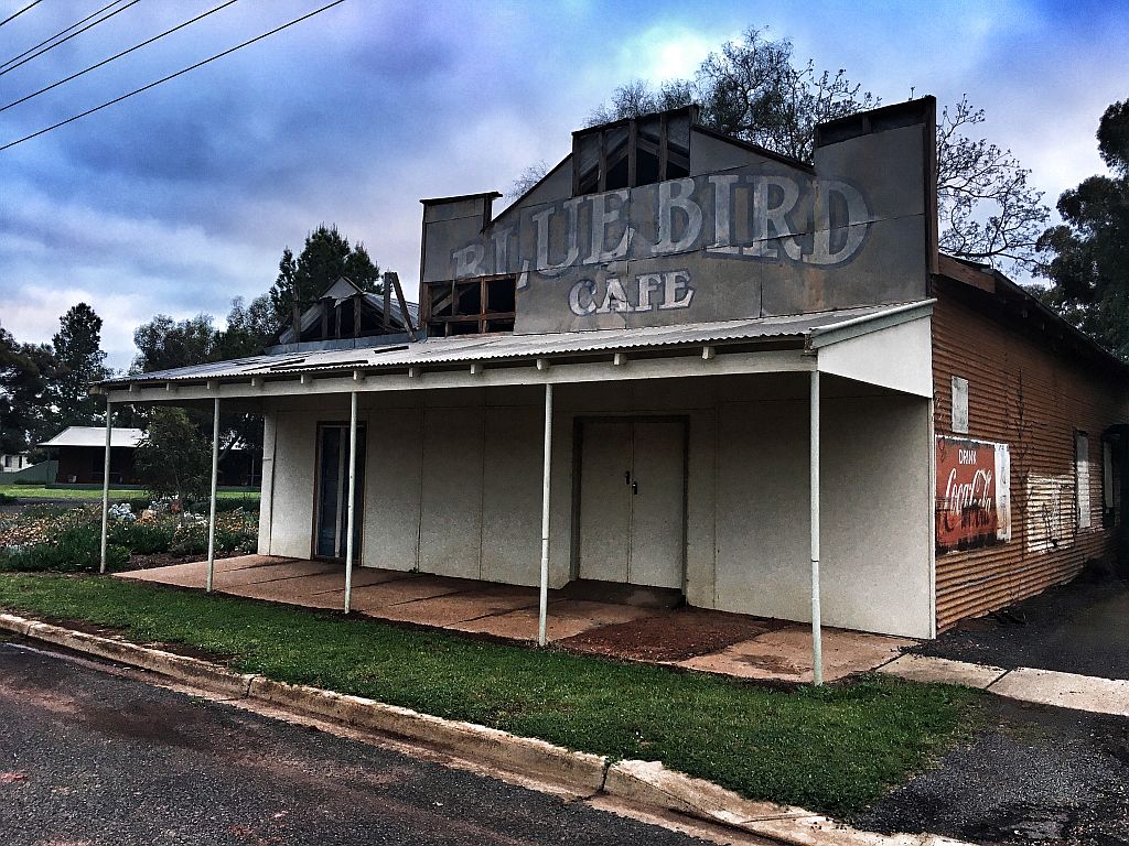 Old Ghost Signs On Building In Merriwagga NSW