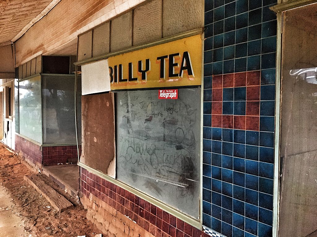 Old Shop In Merriwagga With An Original Billy Tea Sign