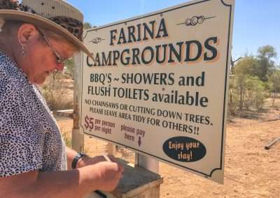 Farina Campgrounds Camp Honesty Box
