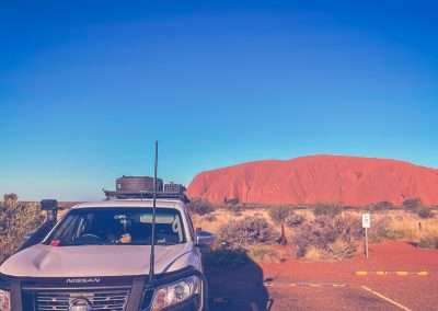 Parked At Uluru Sunset Viewing Area