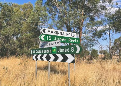 Corner Of Marinna Road And Olympic Highway NSW Riverina At Marinna