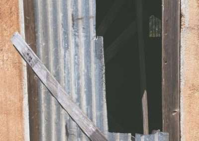 Corrugated Iron Replacing A Long Gone Door At Buddigower Silos