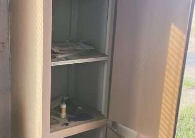 Inside Weighbridge Hut Disused Grain Silos Marinna NSW