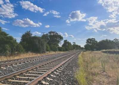 Main Southern Railway Line Marinna NSW Looking South