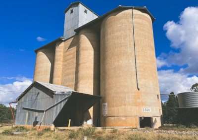 Abandoned Grain Silos At Belfrayden NSW