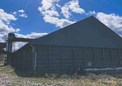 Grain Shed At Abandoned Grain Silos At Belfrayden NSW