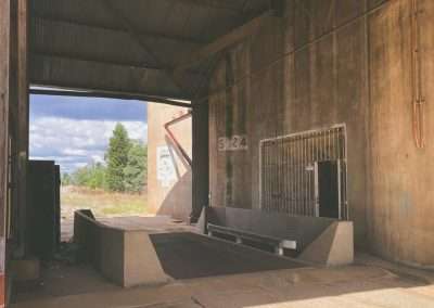 Tipping Pit At Disused Grain Silos At Belfrayden NSW