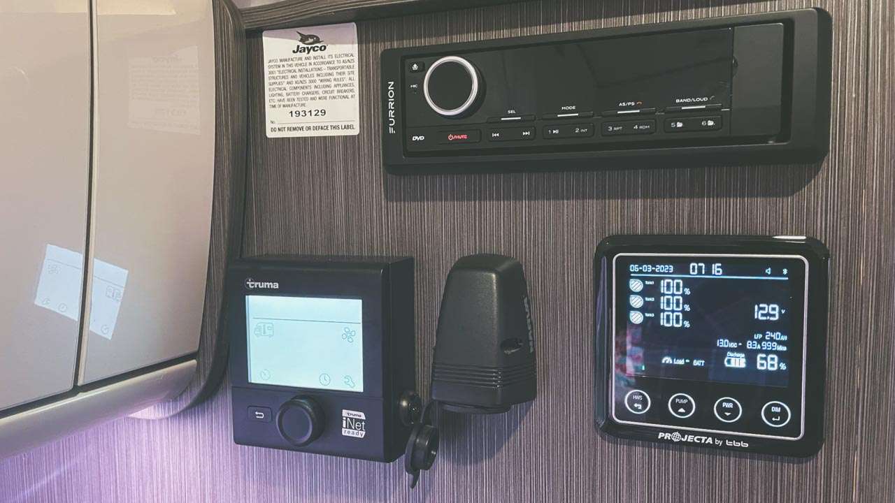 Truma Varioheat Installed In A Jayco This Is The control Panel
