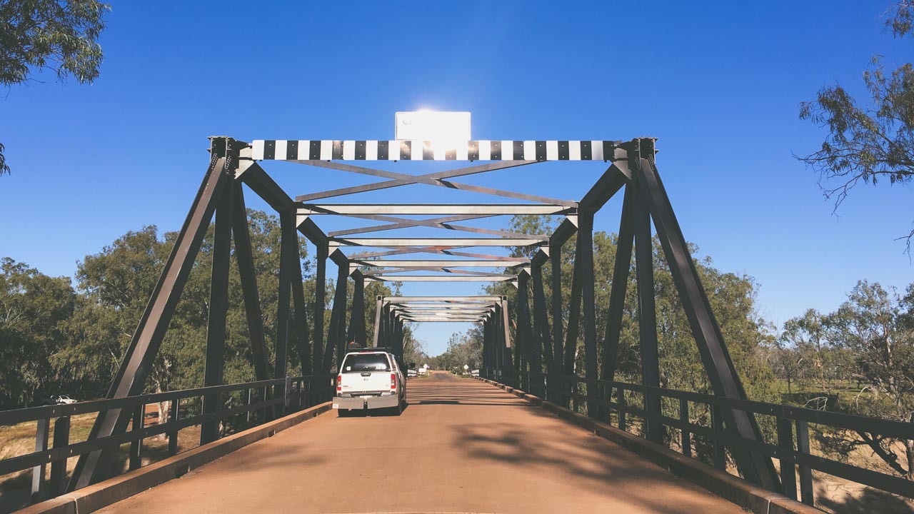 Bridge Across The Darling River At Louth