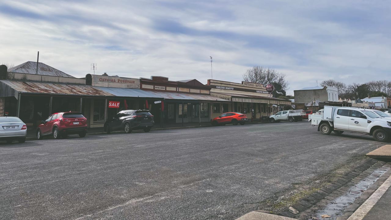 Streetscape In Clunes VIC