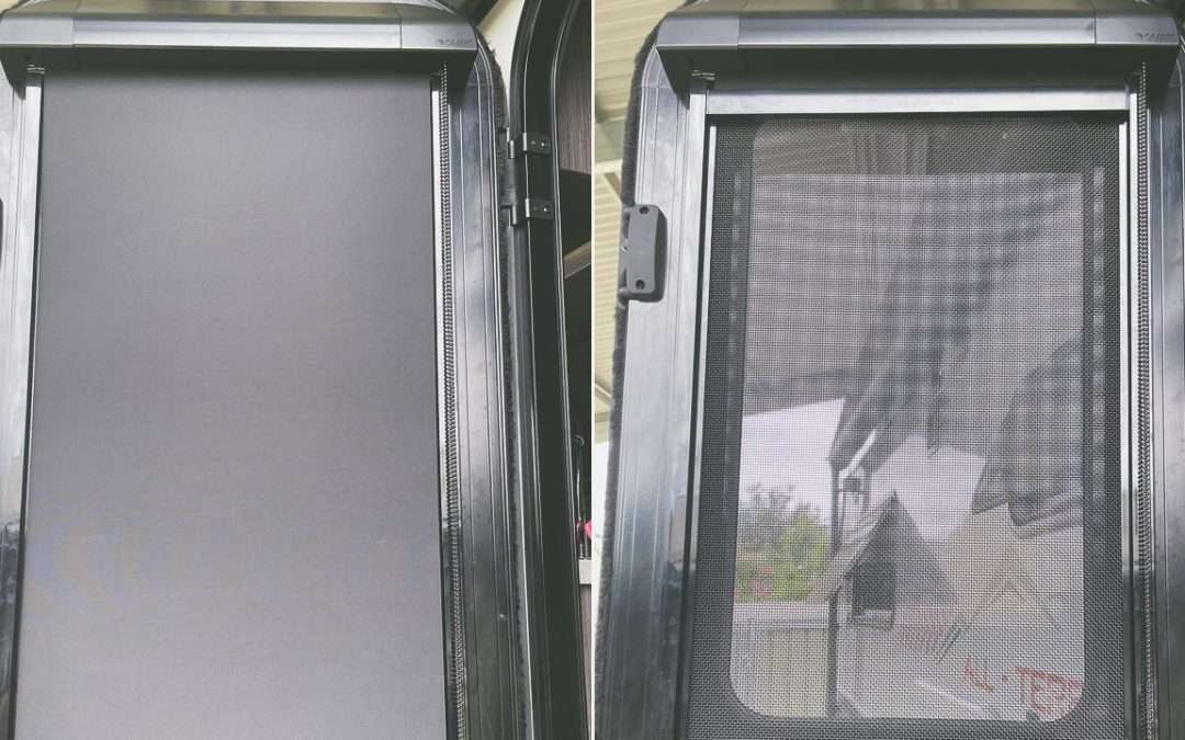 Caravan Door Blind To Replace Curtain – Easy Installation