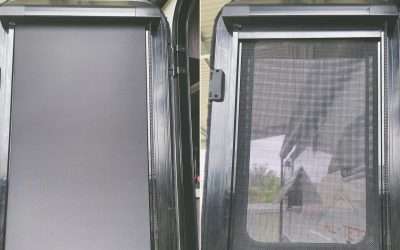 Caravan Door Blind To Replace Curtain – Easy Installation