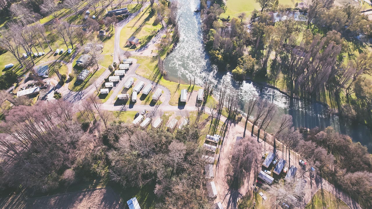 Riverglad Caravan Park Aerial Photo