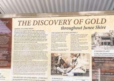 Information Board At Junee Reefs Hall