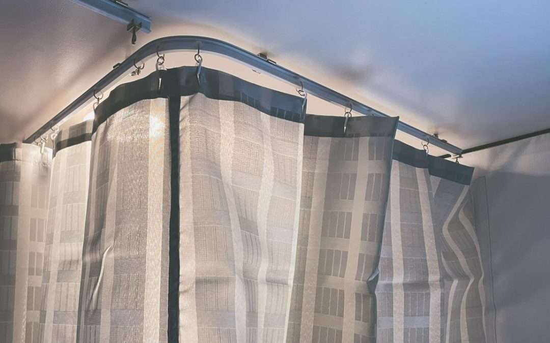 Shower Door Replaced With Shower Curtain Jayco Caravan