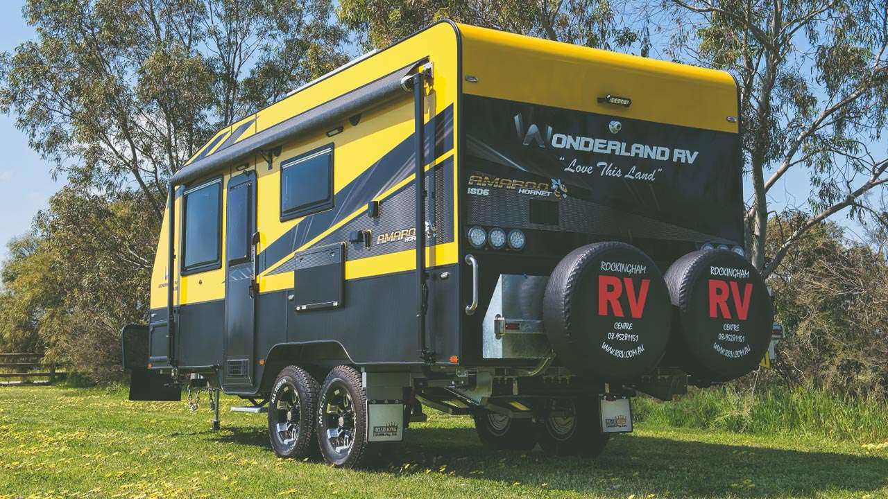 Caravan Rear Bar Storage Great Setup (Photo Courtesy Of RV Daily)
