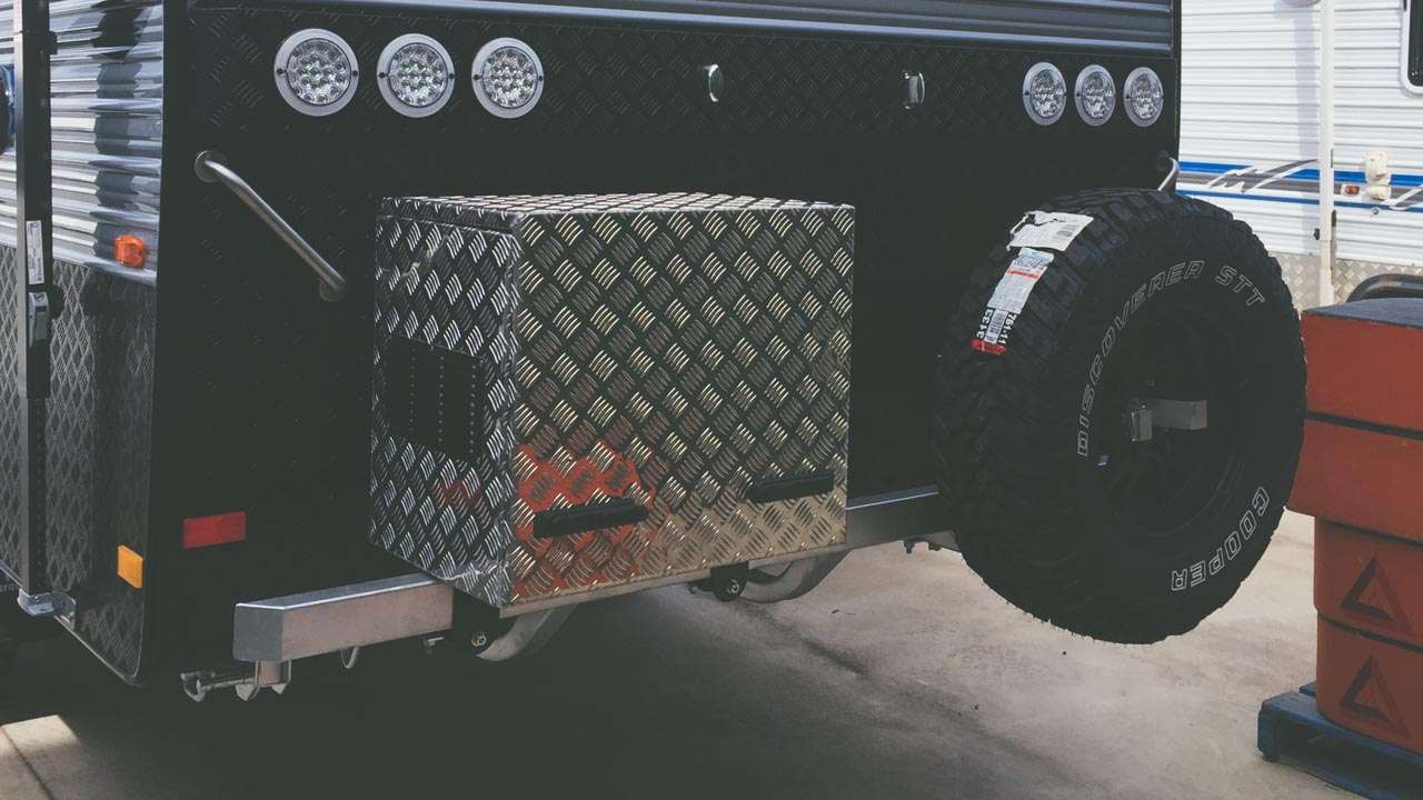 DS Custom Toolboxes Rear Bar Spare Tyre Mount (Photo Courtesy Of DS Custom Toolboxes)