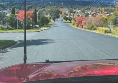 Driving Downhill Into Tumut