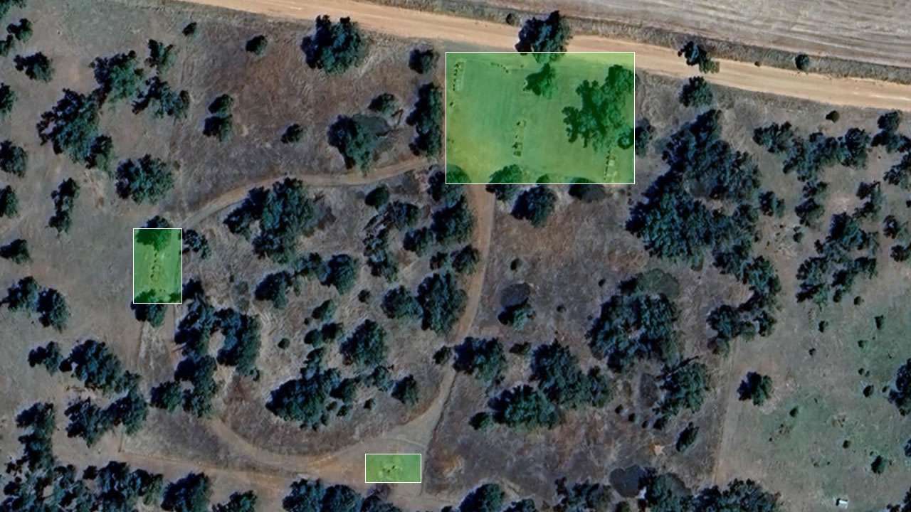 Overhead View Of Cemetery