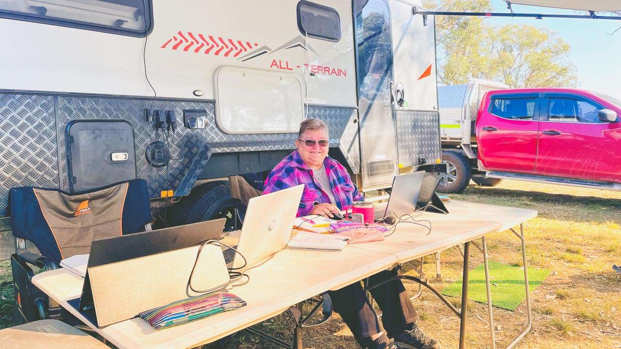 Working From The Caravan