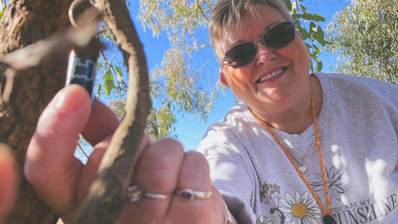 Amanda Found Another Geocache