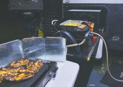 Cooking Dinner Jayco All Terrain
