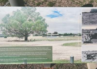 Notice Board At Site Of 1945 Explosion That Killed 26 People Near Kapooka