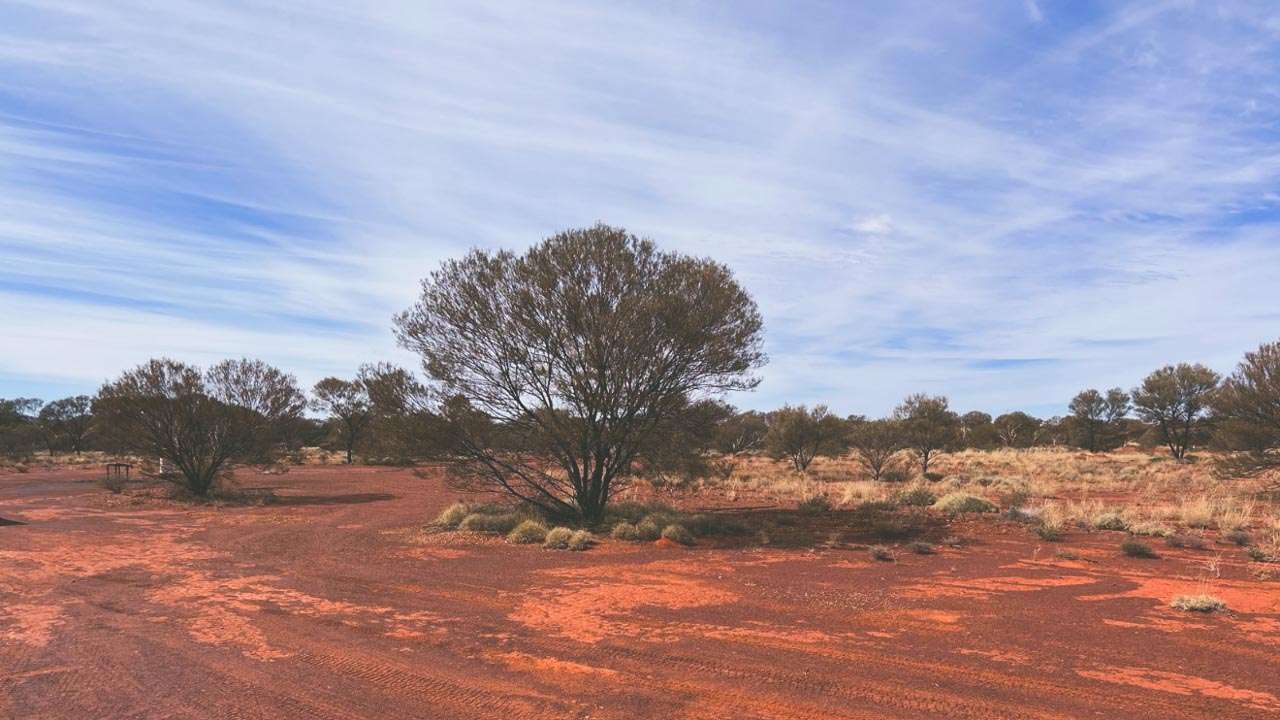 Old Roadworks Camp Site On Great Central Road 770km From Uluru