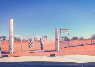 Amanda Opening The Gates Into Cameron Corner