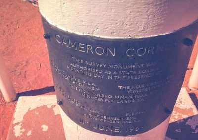 Cameron Corner Suervey Monument Plaque