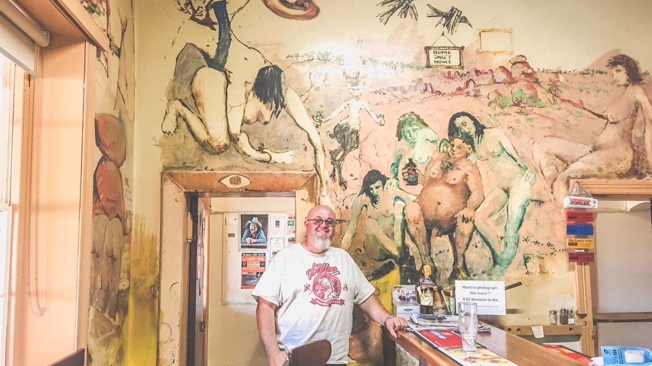 David Inside The Family Hotel Tibooburra