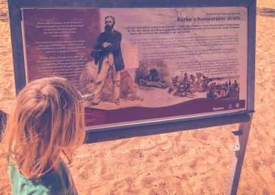 Sign Board In Innamicnka Reserve