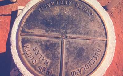 Cameron Corner Survey Marker: Where Three States Meet