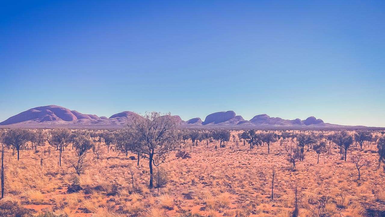 Typical Uluru Weather Over The Olgas