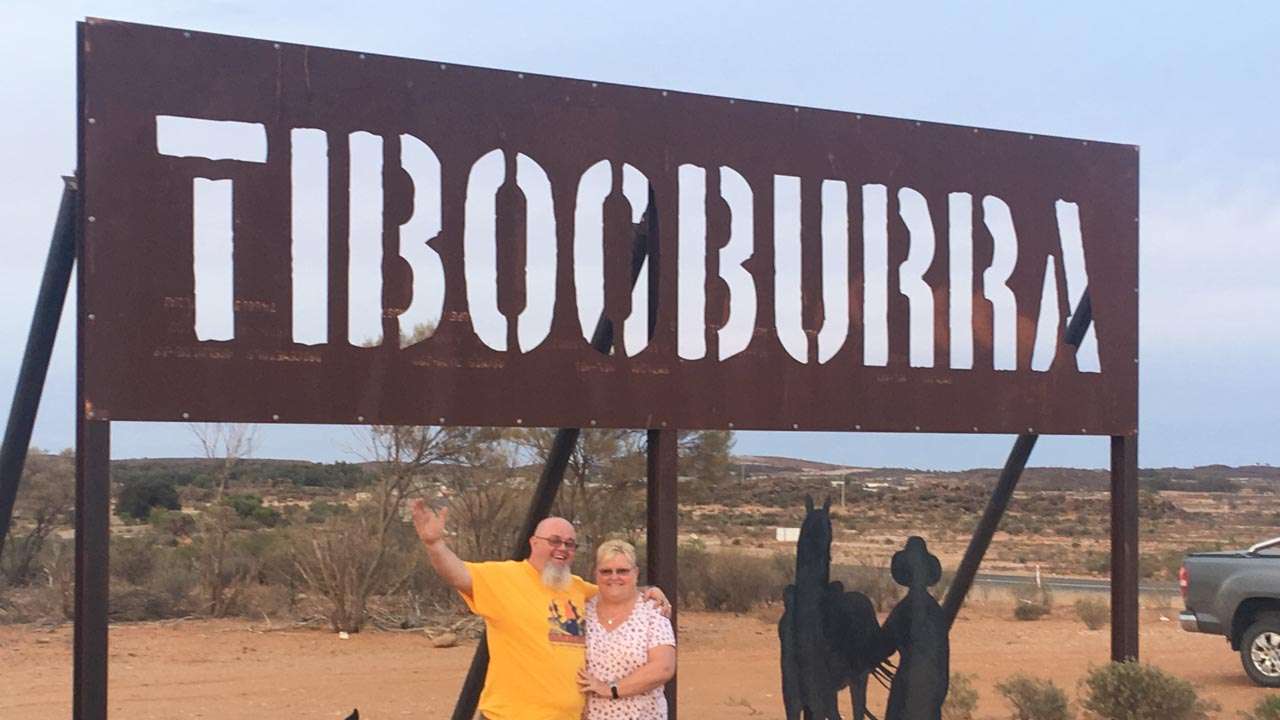 Welcome To Tibooburra Sign