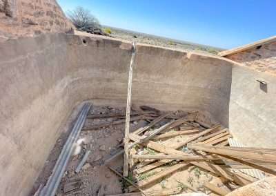 Abandoned Stone water Tank At Strangways On The Oodnadatta Track