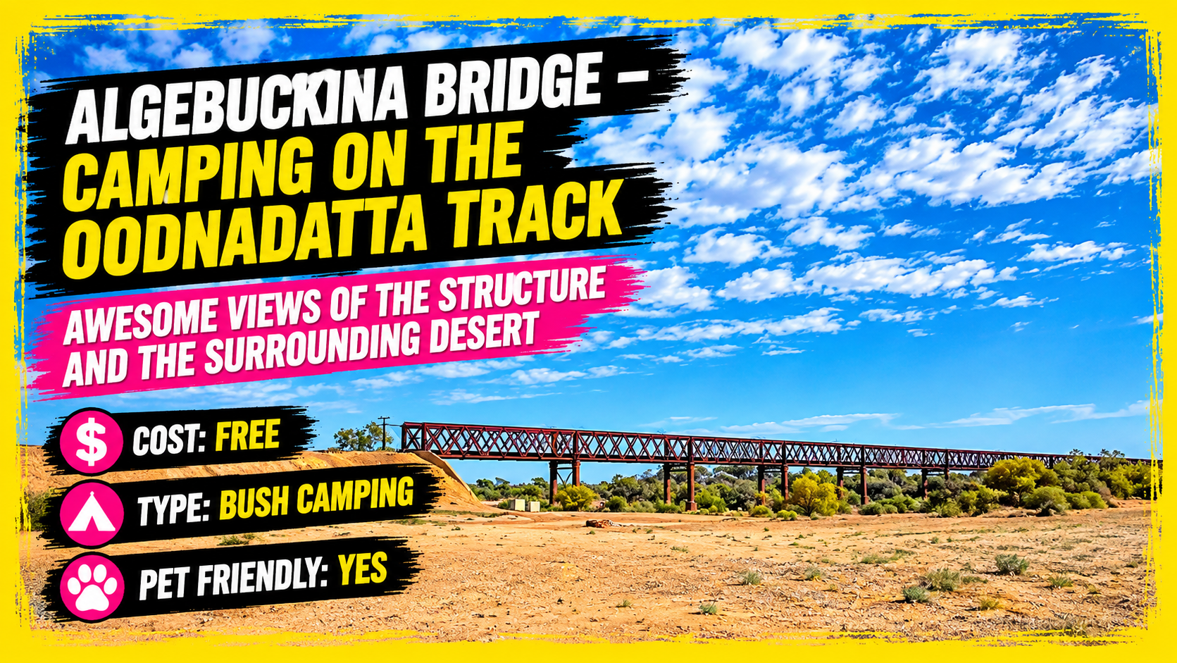 Algebuckina Bridge Camping