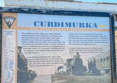 Curdimurka Siding Information Board