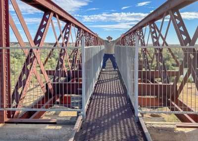 Dave On The Bridge At Algebuckina