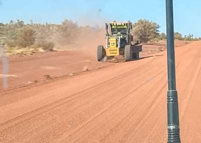 Grader On The Great Central Road Near Warburton