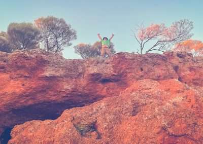 I Climbed Up On Top Of The Breakaway At Desert Surf Central Looking For A Geocache