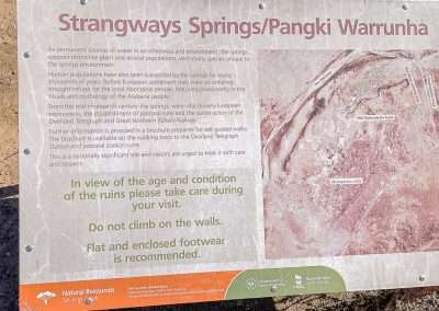 Information Notice Strangways Homestead