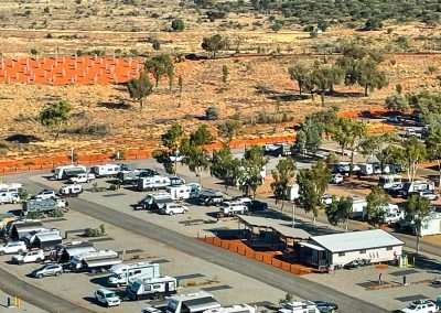Kings Canyon Resort Seen From Helicopter