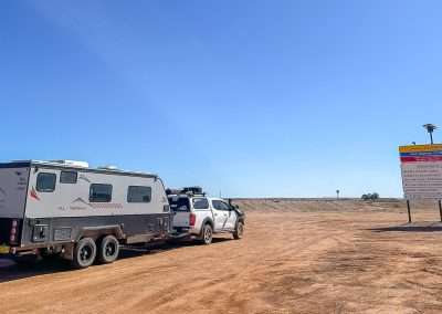 Our Jayco All Terrain And Nissan navara On The Oodnadatta Track