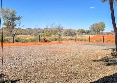 Our View From Our Powered Caravan Site At Kings Canyon Resort
