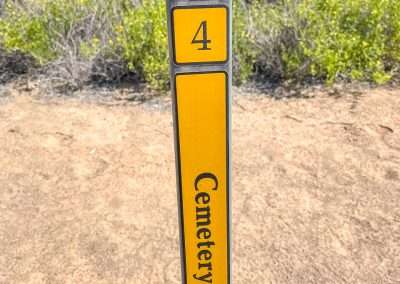 Strangways Cemetery Walk Marker Post